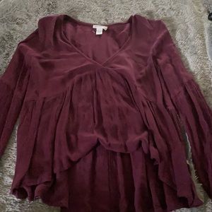 Burgundy long sleeve